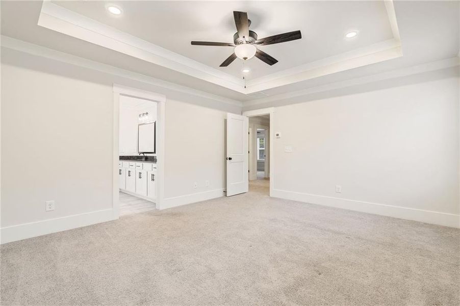 Spacious, unfurnished interior of a new home in Alcovy Station, Covington (Image 59).