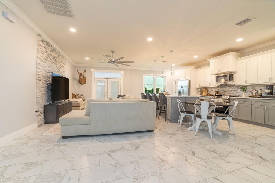 Furnished interior view inside a new home in , Okeechobee (Image 6). Furnished interior view inside a new home in , Okeechobee (Image 6).
