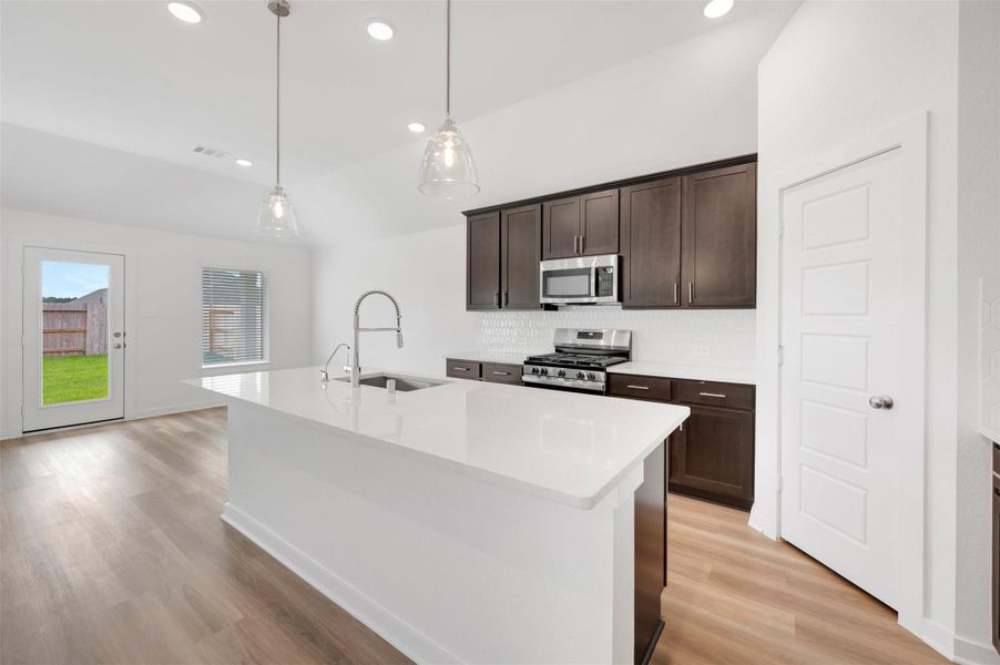 Furnished interior view inside a new home in Lone Star Landing, Montgomery (Image 17).