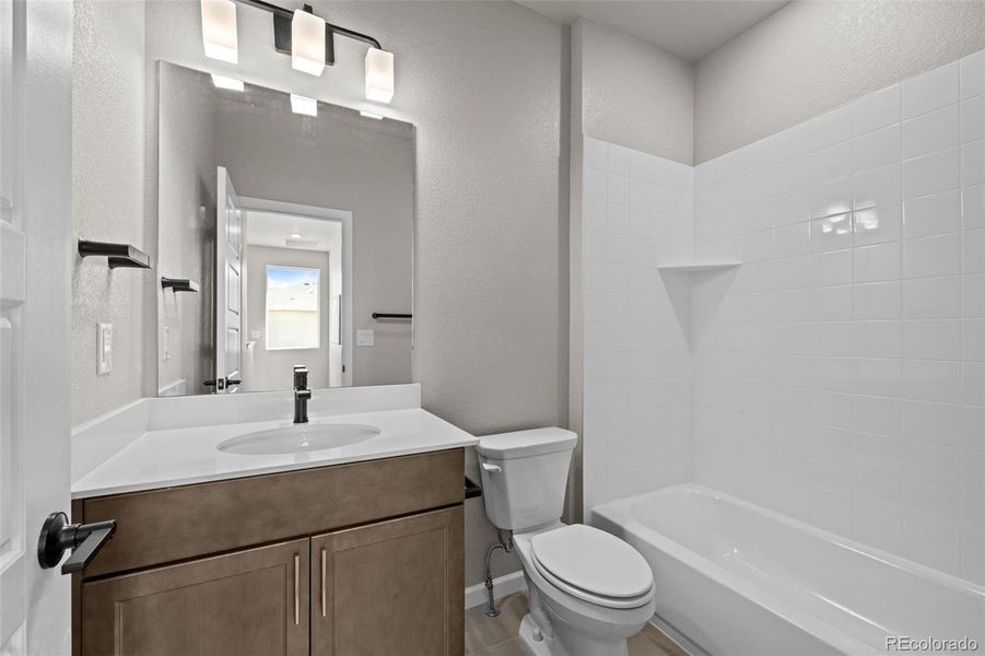 Furnished interior view inside a new home in Painted Prairie, Aurora (Image 9).