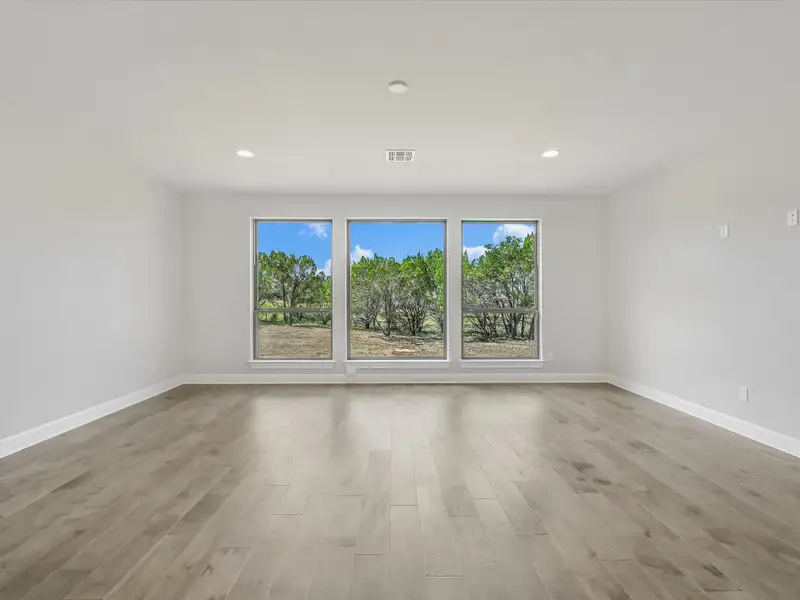 Representative unfurnished interior of a home built from the Santa Monica by Giddens Homes in Clearwater Ranch, Liberty Hill (Image 39). Representative unfurnished interior of a home built from the Santa Monica by Giddens Homes in Clearwater Ranch, Liberty Hill (Image 39).