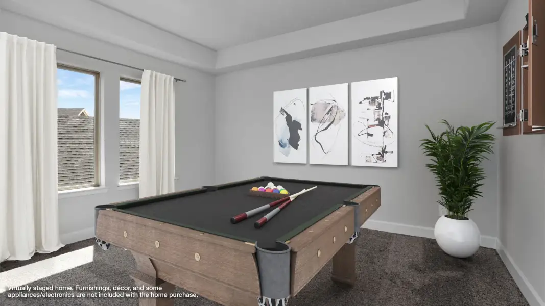 Furnished interior view inside a new home in North Sky, Celina (Image 8).