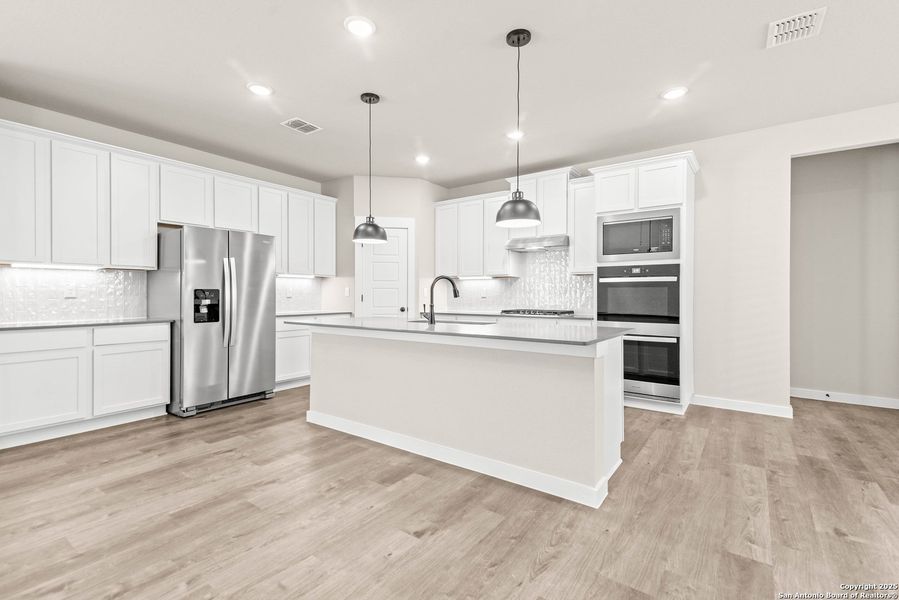 Furnished interior view inside a new home in Morgan Meadows, San Antonio (Image 6). Furnished interior view inside a new home in Morgan Meadows, San Antonio (Image 6).