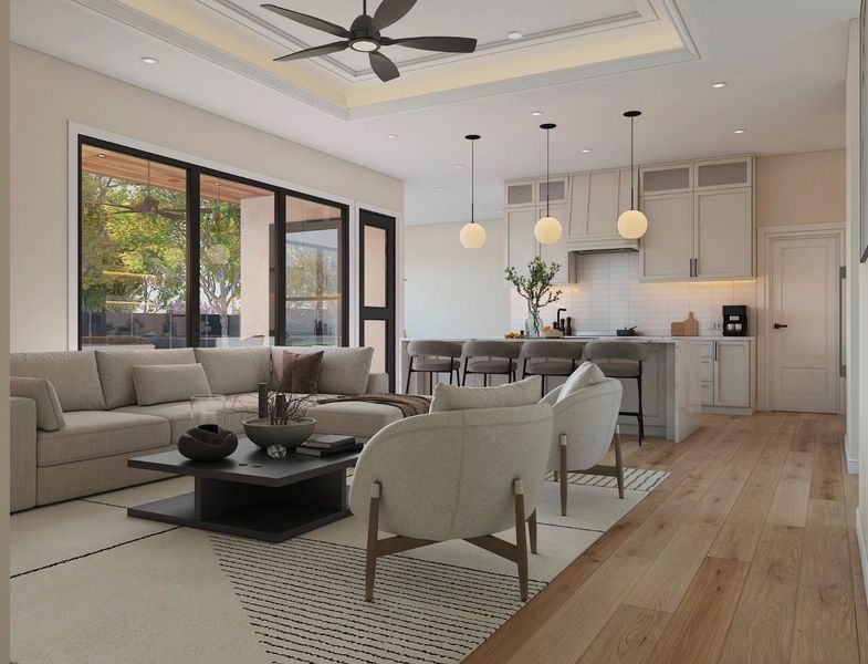 Furnished interior view inside a new home in , Houston (Image 11).
