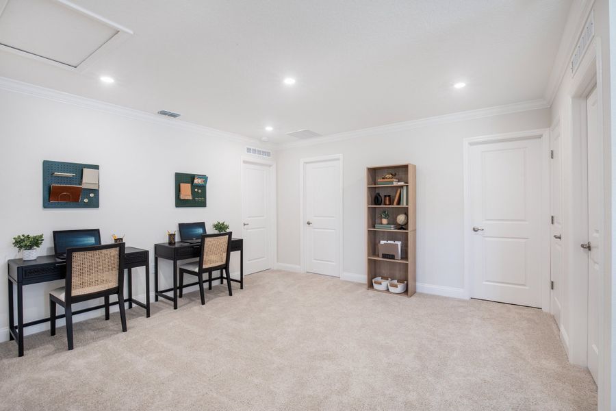 Representative furnished interior of a home built from the Carlisle by Maronda Homes in Cassie Oaks, Jacksonville (Image 27).