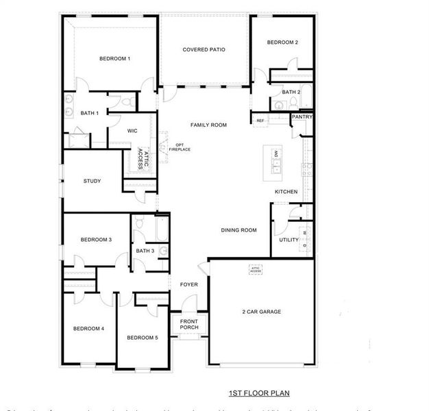 2D floor plan layout of this home in Silverado, Aubrey, TX (Image 2). 2D floor plan layout of this home in Silverado, Aubrey, TX (Image 2).