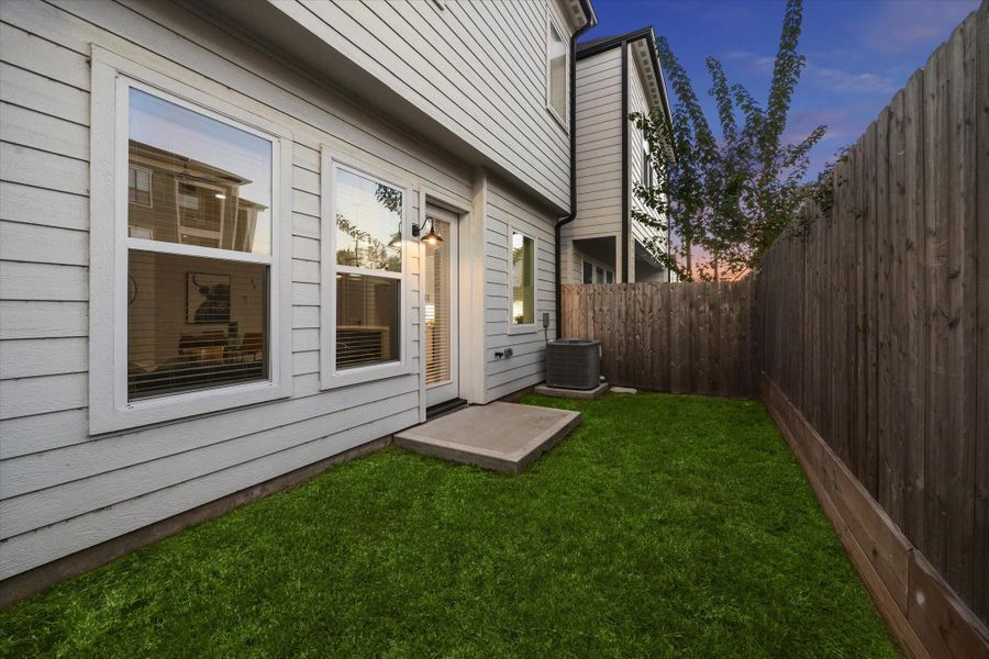 Exterior details and patio area of a home in , Houston (Image 3). Exterior details and patio area of a home in , Houston (Image 3).