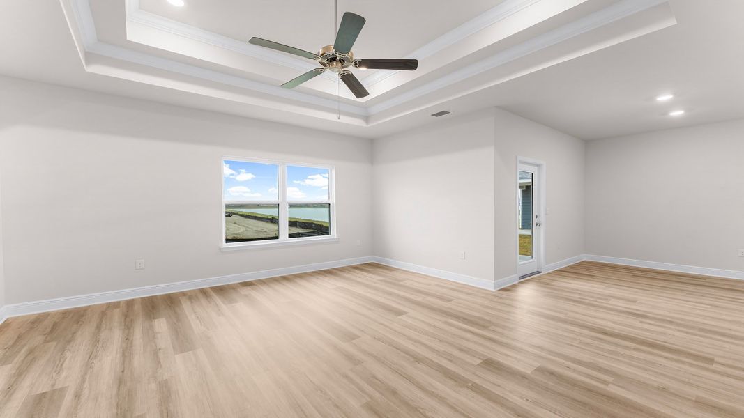Spacious, unfurnished interior of a new home in Hodges Bayou Plantation, Panama City (Image 29). Spacious, unfurnished interior of a new home in Hodges Bayou Plantation, Panama City (Image 29).