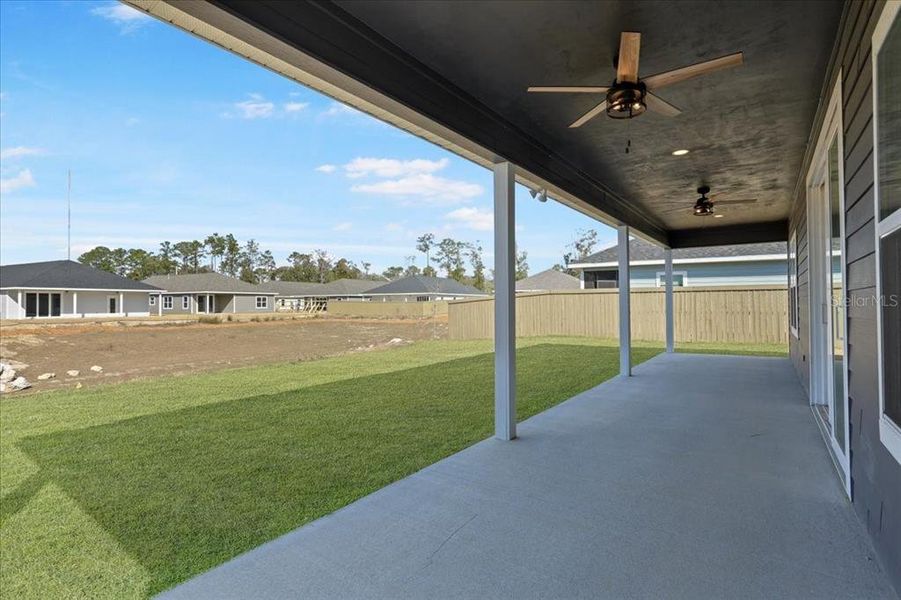 Exterior details and patio area of a home in Grand Oaks, Gainesville (Image 3).