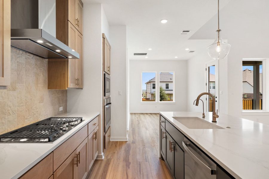 Furnished interior view inside a new home in Heritage, Dripping Springs (Image 8).