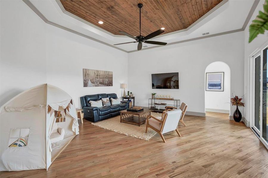 Furnished interior view inside a new home in , Aledo (Image 17).