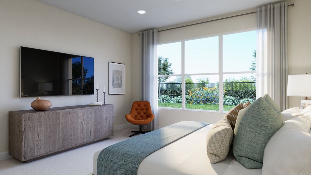 Representative furnished interior of a home built from the Evergreen by Risewell Homes in Country Club Estates, Palm Bay (Image 4).