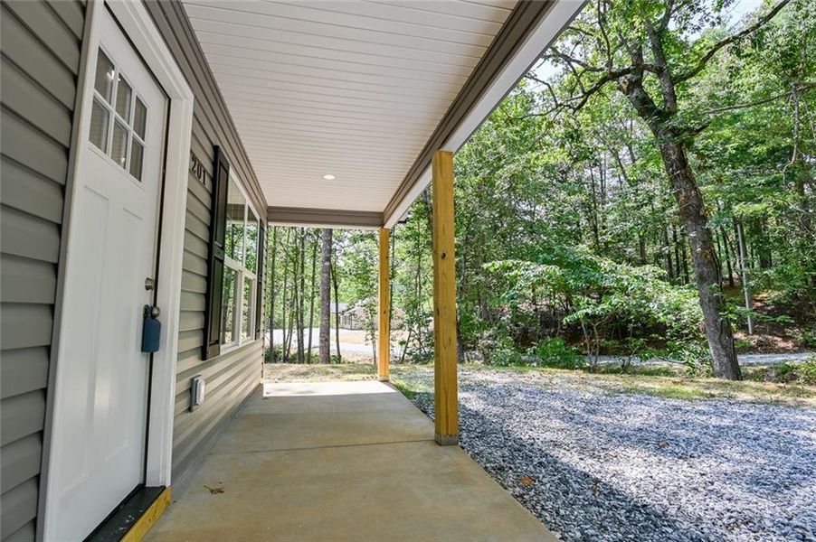 Exterior details and patio area of a home in , Dahlonega (Image 3).