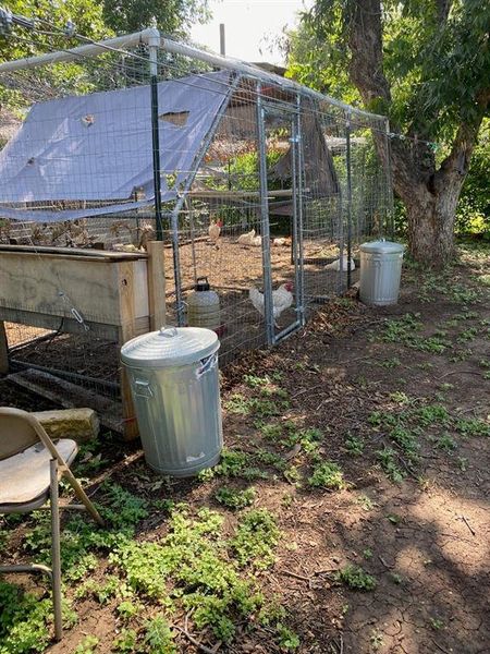 View of yard featuring an outdoor structure View of yard featuring an outdoor structure