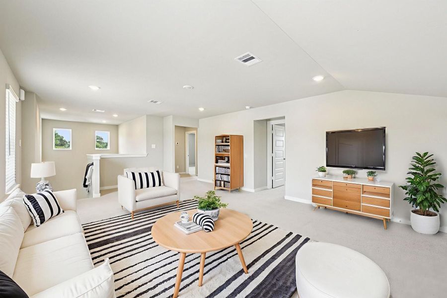 Photo is not of the actual home, but is an inspirational photo of builder’s model home and may depict options, furnishings, and/or decorator features that are not included