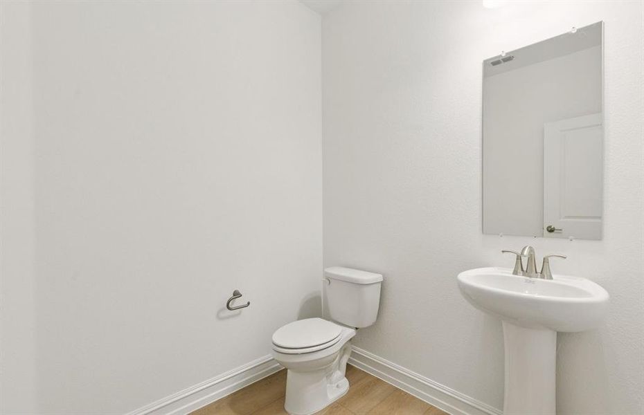 Powder room with premium finishes Powder room with premium finishes