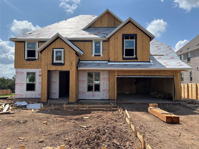 In-progress construction of a new home in Provence 70s, Austin, TX (Image 10). In-progress construction of a new home in Provence 70s, Austin, TX (Image 10).
