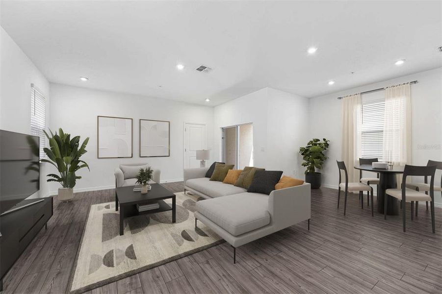 Furnished interior view inside a new home in Brack Ranch, St. Cloud (Image 9).