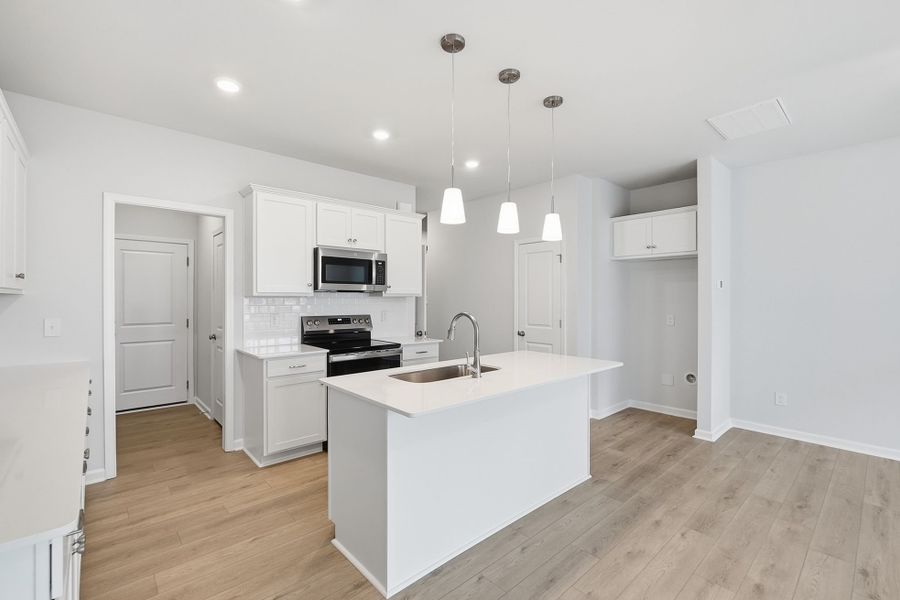 Furnished interior view inside a new home in Nichols Landing, Charlotte (Image 13).