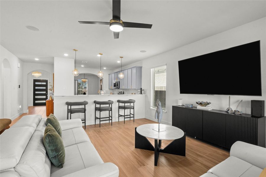 Furnished interior view inside a new home in , Santa Fe (Image 26). Furnished interior view inside a new home in , Santa Fe (Image 26).