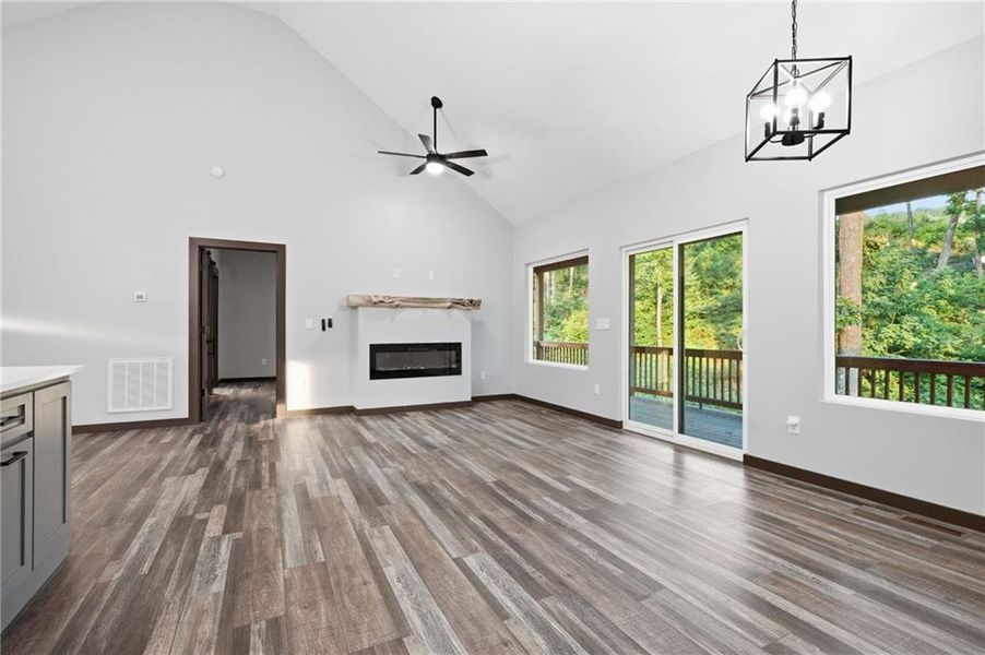 Spacious, unfurnished interior of a new home in , Talking Rock (Image 11). Spacious, unfurnished interior of a new home in , Talking Rock (Image 11).