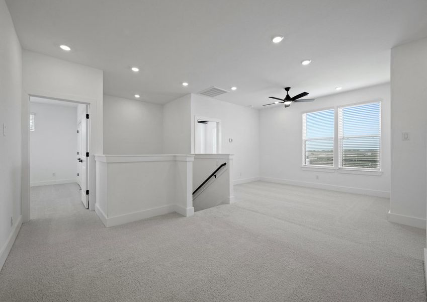 Turn the loft into a game room or a playroom.