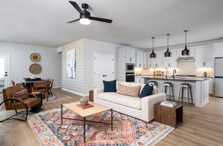 Representative furnished interior of a home built from the McKinney by Ashton Woods in The Trails at Carmel 40s, Pflugerville (Image 4).