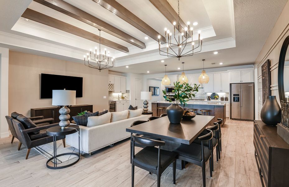 Furnished interior view inside a new home in Riverwood, Zephyrhills (Image 16).