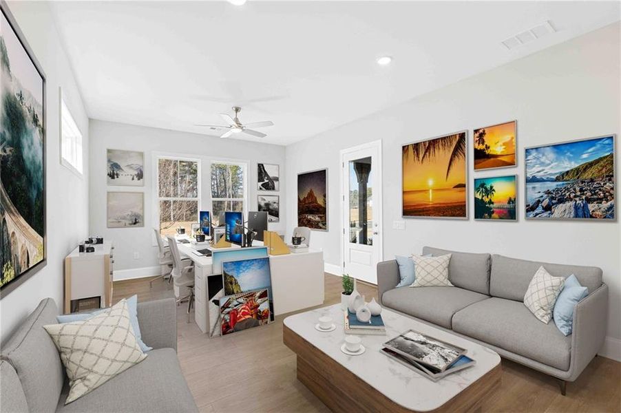 Furnished interior view inside a new home in Ashbury Commons, Powder Springs (Image 11).