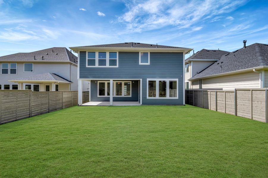 Exterior details and patio area of a home in Treeline, Justin (Image 25). Exterior details and patio area of a home in Treeline, Justin (Image 25).