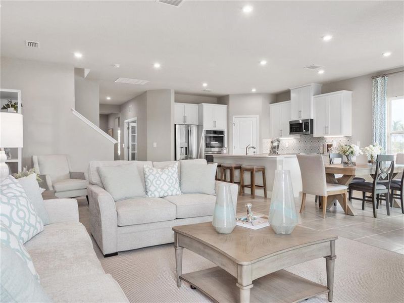 Furnished interior view inside a new home in Bella Terra, Clermont (Image 15).