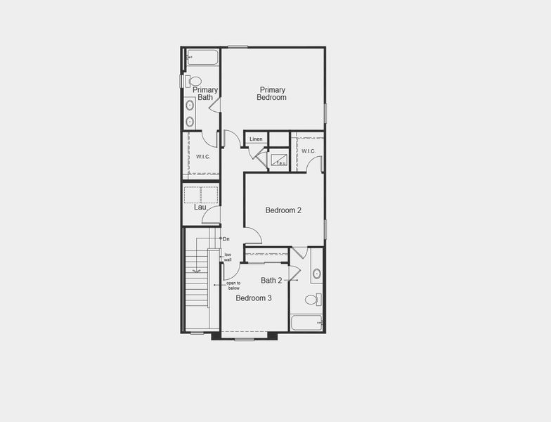 2D floor plan layout for the Plan 1573 by KB Home in The Shores I, St. Cloud, FL (Image 13).