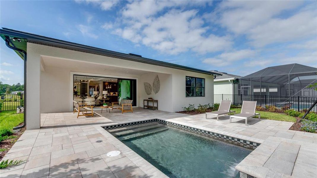 Exterior details and patio area of a home in Cresswind DeLand, Deland (Image 4). Exterior details and patio area of a home in Cresswind DeLand, Deland (Image 4).