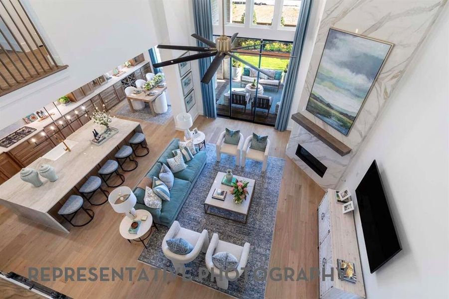 Furnished interior view inside a new home in Quail Hollow, Rockwall (Image 11).