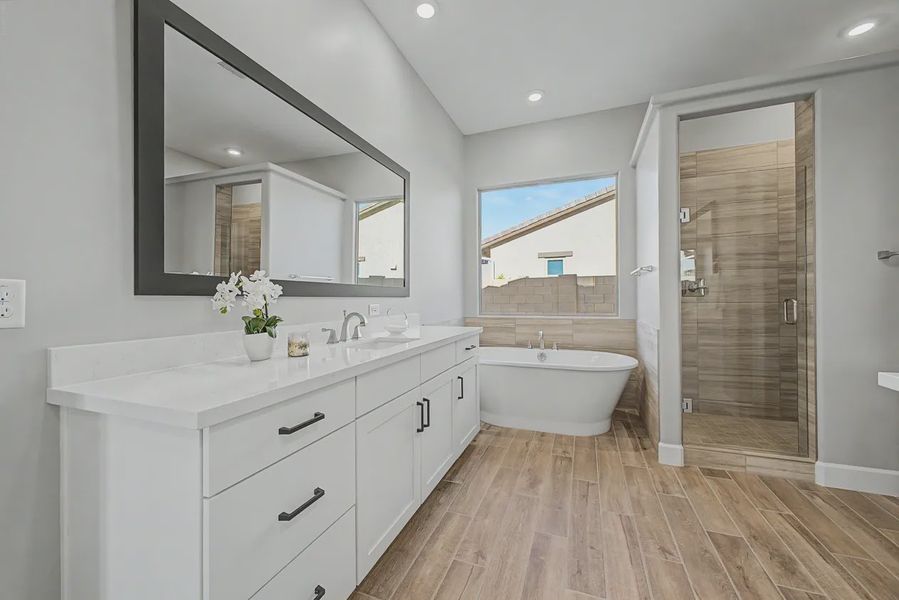 Furnished interior view inside a new home in Bellero Estates, Queen Creek (Image 18).