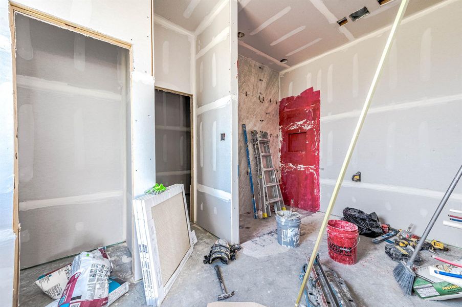 In-progress construction of a new home in , Needville, TX (Image 25).