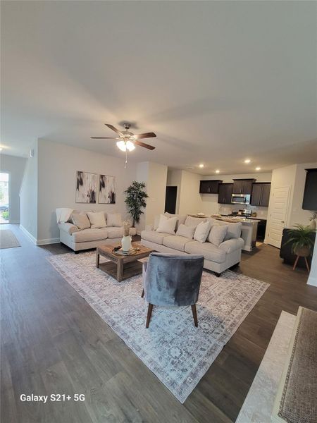 Furnished interior view inside a new home in , Conroe (Image 3). Furnished interior view inside a new home in , Conroe (Image 3).