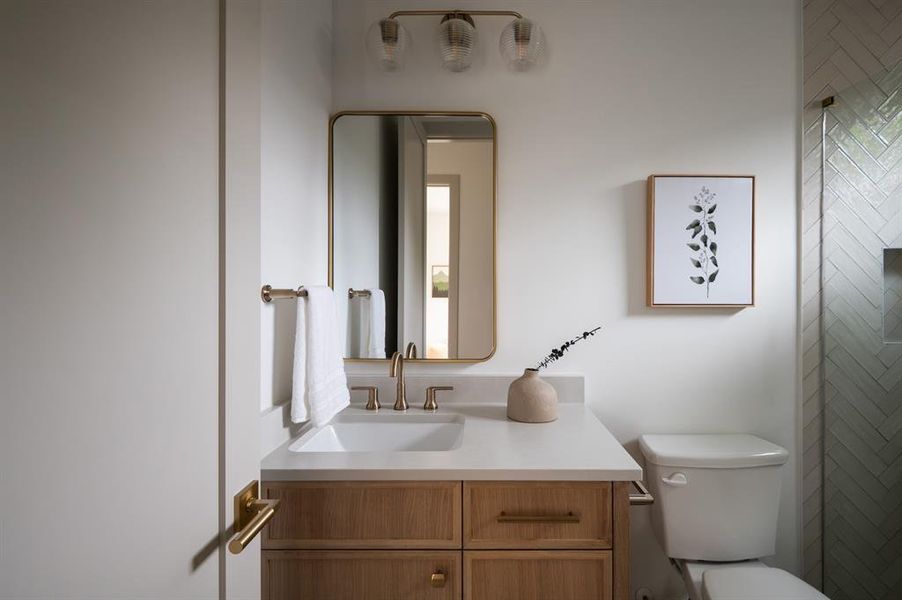Furnished interior view inside a new home in , Dallas (Image 9).