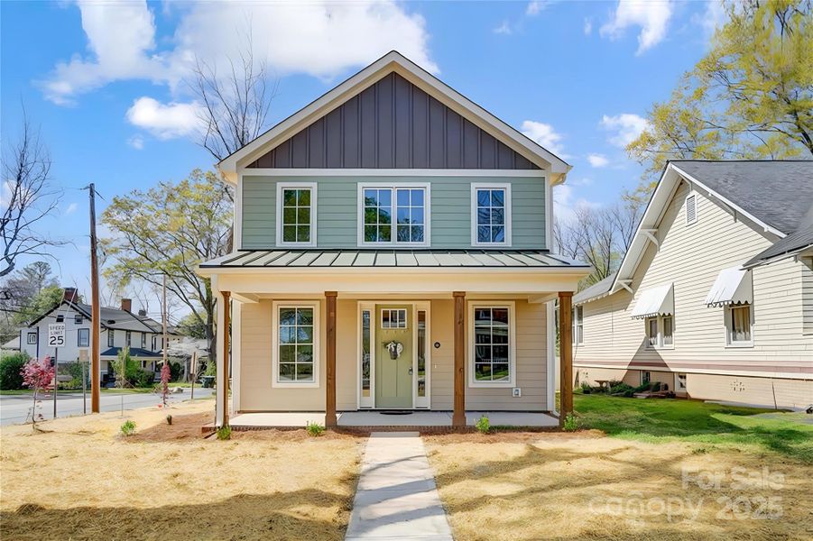 Front exterior of a new home in , Concord, NC, highlighting curb appeal (Image 21). Front exterior of a new home in , Concord, NC, highlighting curb appeal (Image 21).