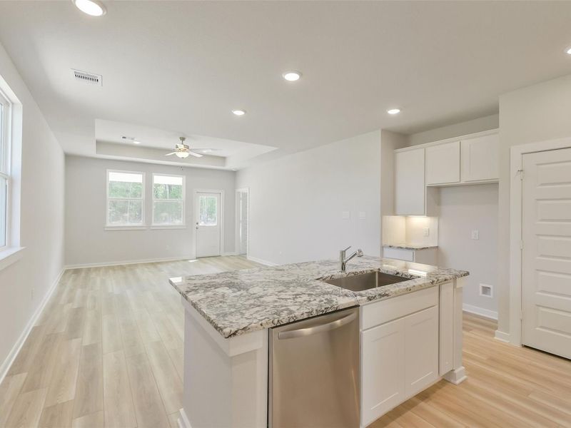 Furnished interior view inside a new home in Spring Branch Crossing, Conroe (Image 19).