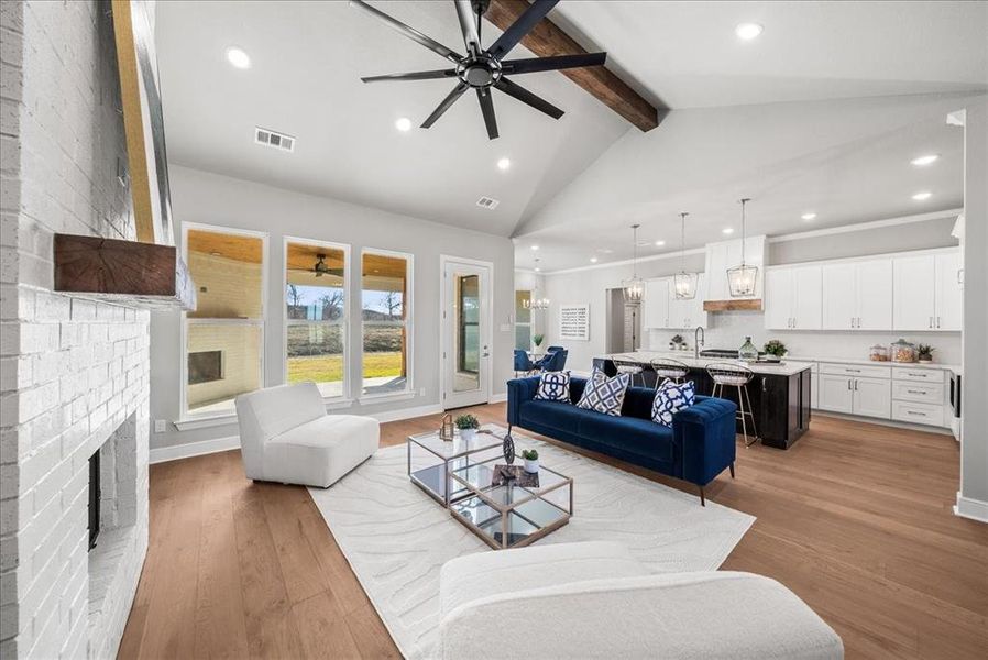 Furnished interior view inside a new home in , Godley (Image 7).
