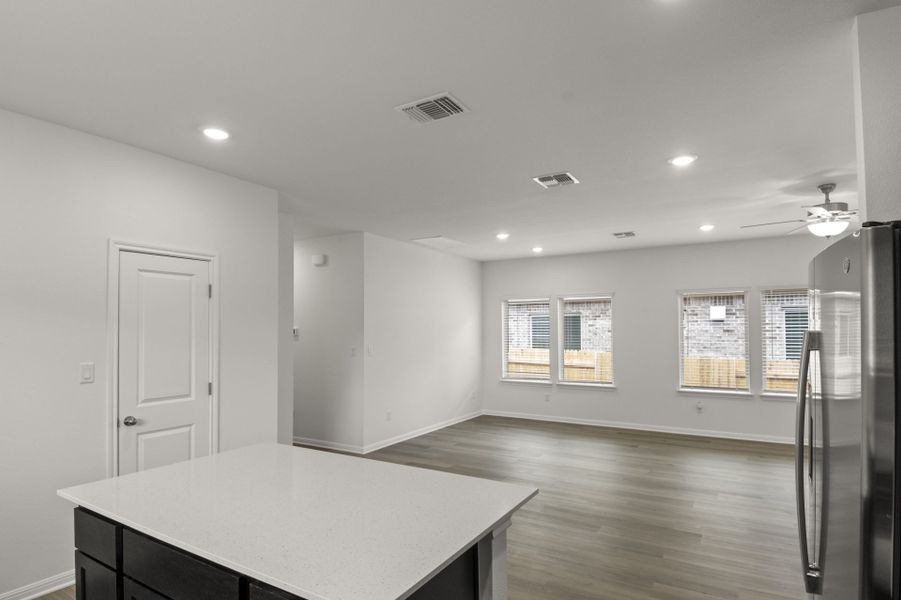 Furnished interior view inside a new home in Crosswinds, San Marcos (Image 6).