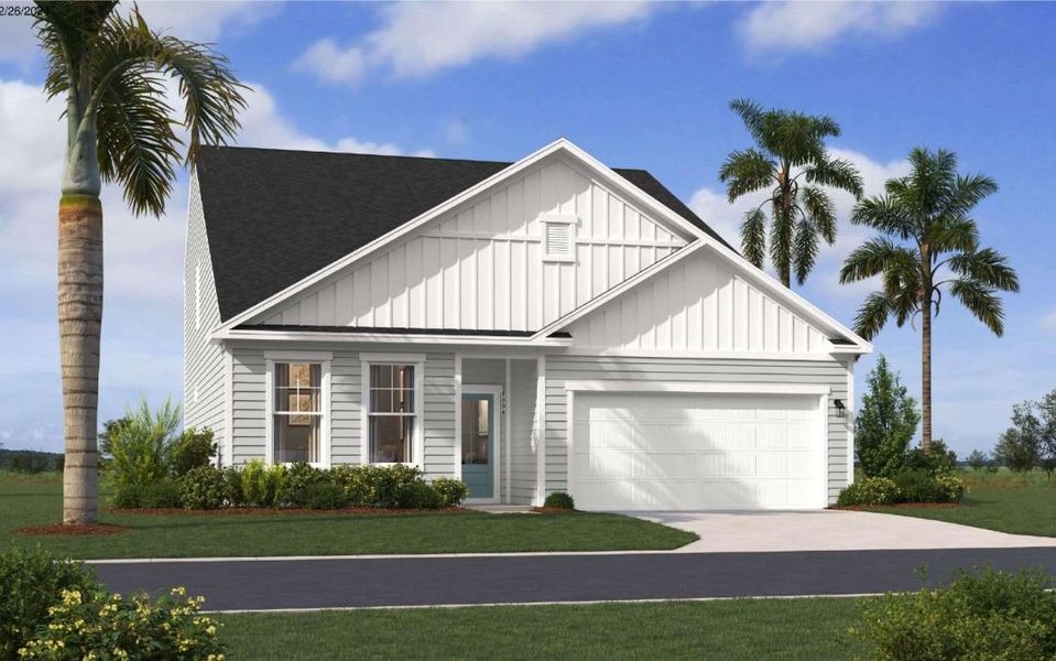 Representative exterior photo of a completed home built from the The Jefferson by Stanley Martin Homes in Green Tree Place, Anderson, SC (Image 24).