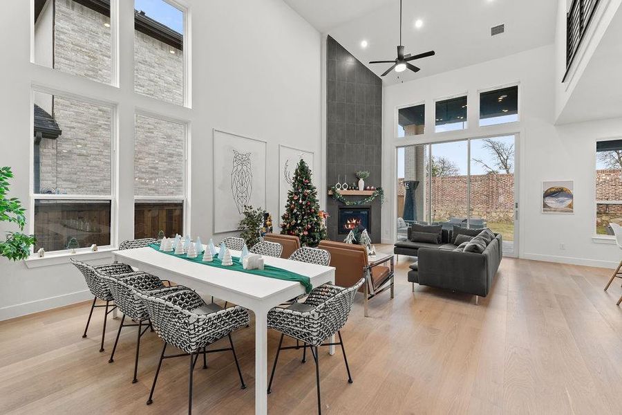 Furnished interior view inside a new home in Mustang Lakes: 86ft. lots, Celina (Image 5). Furnished interior view inside a new home in Mustang Lakes: 86ft. lots, Celina (Image 5).