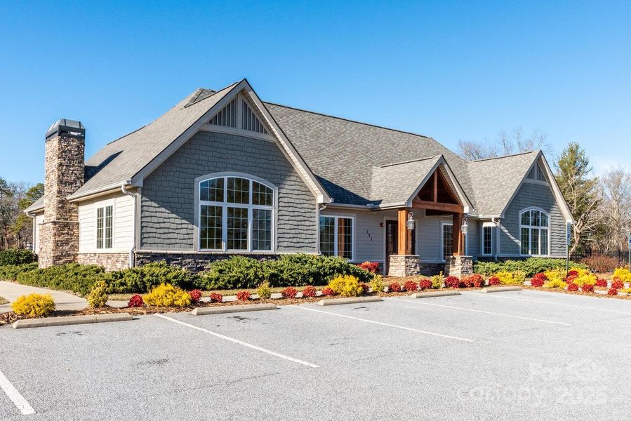 Front exterior of a new home in , Hendersonville, NC, highlighting curb appeal (Image 7).