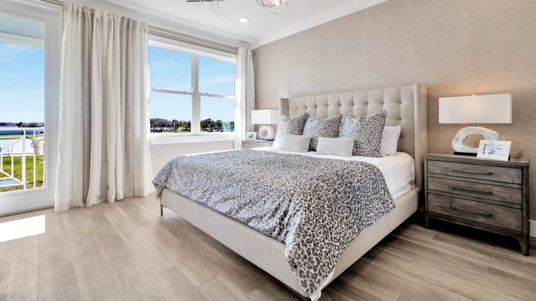 Furnished interior view inside a new home in Lagoon Residences at Epperson, Wesley Chapel (Image 14).