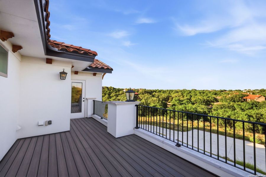 Exterior details and patio area of a home in , Boerne (Image 37).
