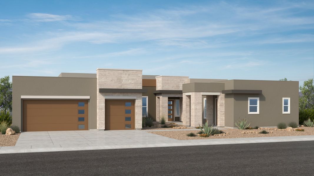 Representative exterior photo of a completed home built from the Hawthorne by Taylor Morrison in Verdin Capstone Collection, Phoenix, AZ (Image 2).