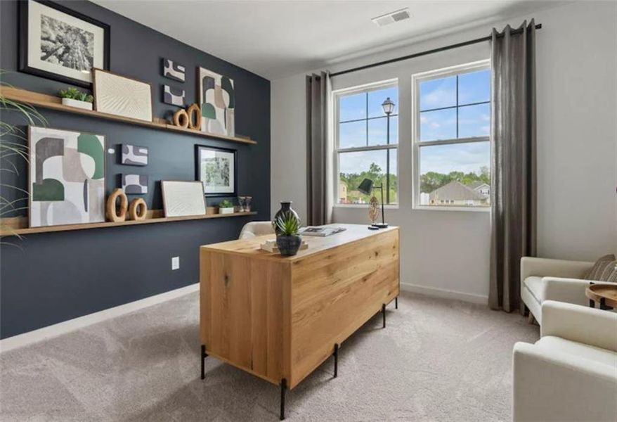 Furnished interior view inside a new home in Reserve at Gum Springs, Jefferson (Image 8).