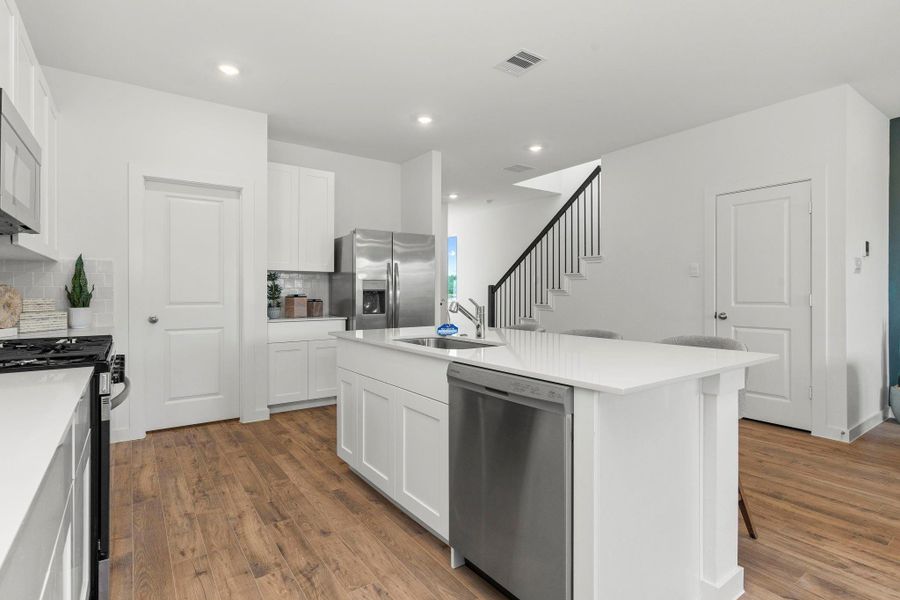 Furnished interior view inside a new home in , Katy (Image 8).